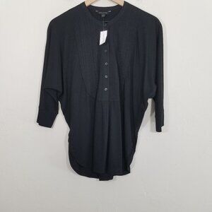 NWT Banana Republic Blouse Pullover Top Black Size S